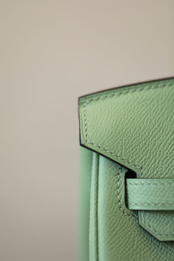 Birkin 25 Epsom Vert Criquet (3I) Gold Hardware - Image 7