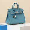 Birkin 25 Epsom New Bleu Jean (D2) Palladium Hardware - Image 8
