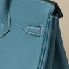 Birkin 25 Epsom New Bleu Jean (D2) Palladium Hardware - Image 5