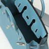 Birkin 25 Epsom New Bleu Jean (D2) Palladium Hardware - Image 3