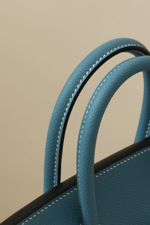 Birkin 25 Epsom New Bleu Jean (D2) Gold Hardware - Image 5