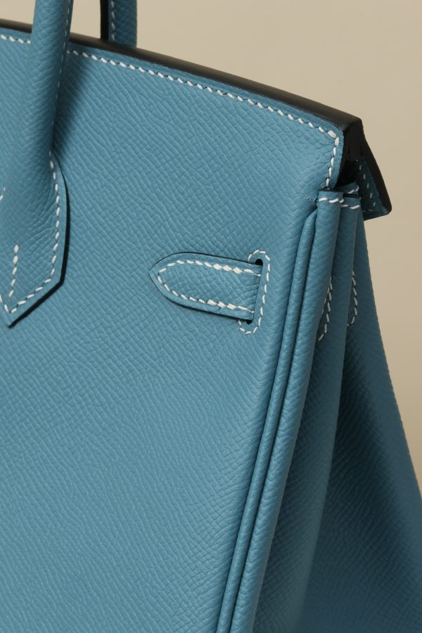 Birkin 25 Epsom New Bleu Jean (D2) Gold Hardware - Image 4