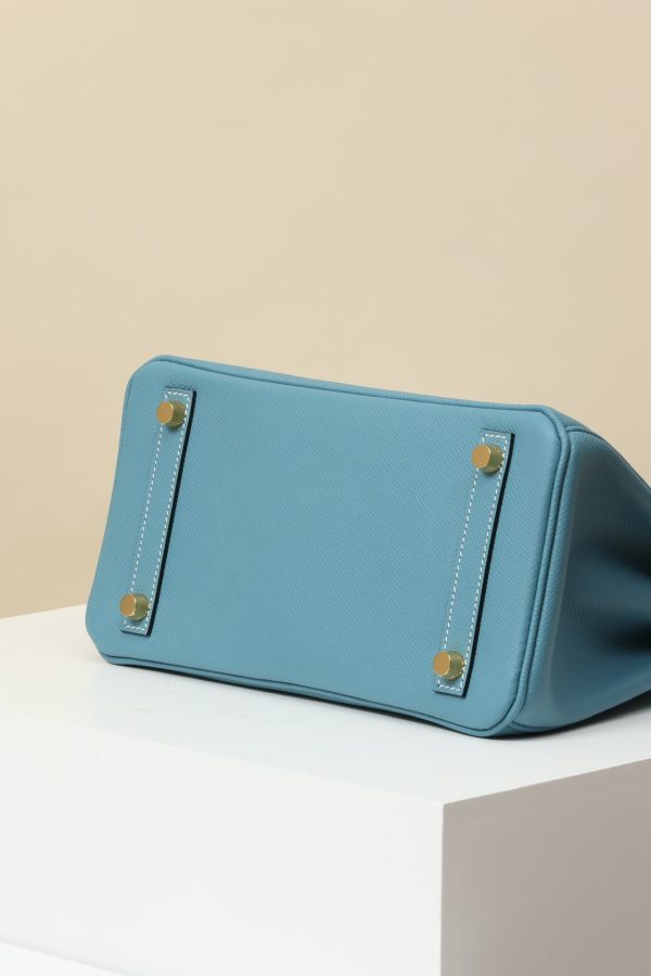 Birkin 25 Epsom New Bleu Jean (D2) Gold Hardware - Image 3