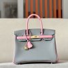 Birkin HSS 30 Epsom Gris Mouette(4Z) and Rose Confetti (1Q) Gold hardware