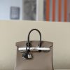 Birkin HSS 25 Epsom Etoupe(18) and Gris Pale(M4) and Ebene(46) Palladium Hardware