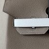Birkin HSS 25 Epsom Etoupe(18) and Gris Pale(M4) and Ebene(46) Palladium Hardware - Image 4