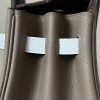 Birkin HSS 25 Epsom Etoupe(18) and Gris Pale(M4) and Ebene(46) Palladium Hardware - Image 3