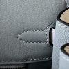 Birkin HSS 25 Epsom Blue Glacier (8U) ,Craie(10) and Mauve Pale (09) Palladium Hardware - Image 8