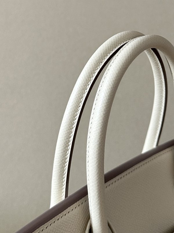 Birkin 30 Epsom Craie(10) Palladium Hardware Sellier - Image 6