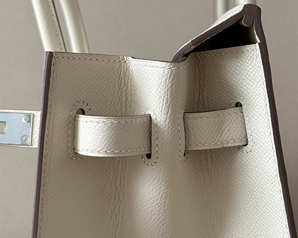 Birkin 30 Epsom Craie(10) Palladium Hardware Sellier - Image 9