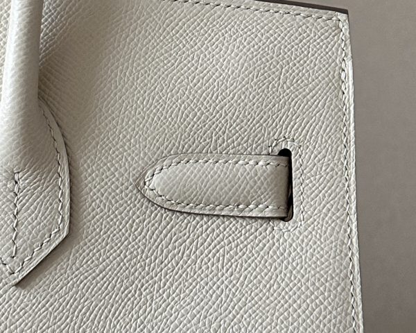 Birkin 30 Epsom Craie(10) Palladium Hardware Sellier - Image 8