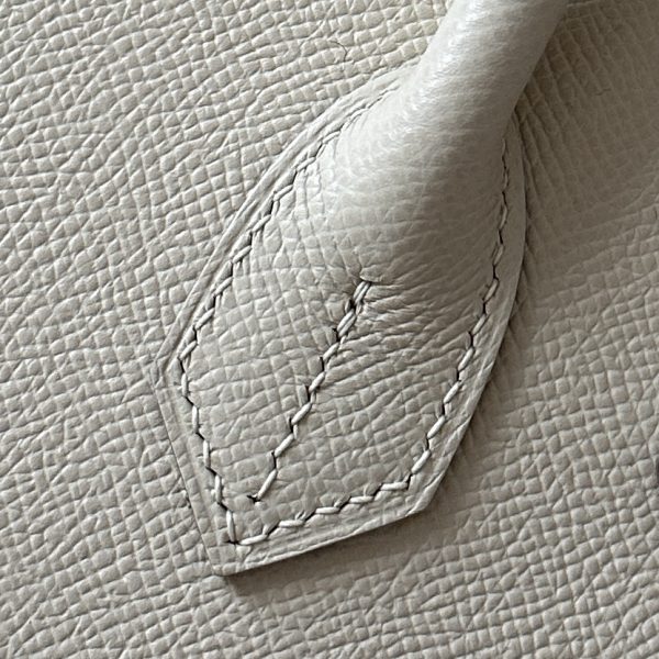 Birkin 30 Epsom Craie(10) Palladium Hardware Sellier - Image 7