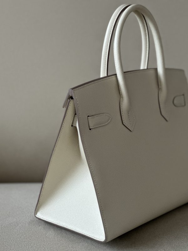 Birkin 30 Epsom Craie(10) Palladium Hardware Sellier - Image 4