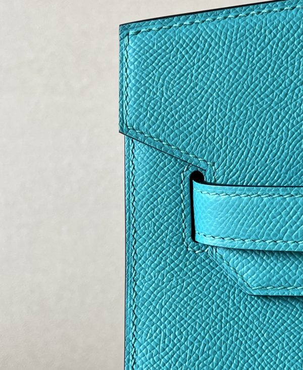 Birkin 30 Epsom Blue Paon(7F) Palladium Hardware Sellier - Image 7
