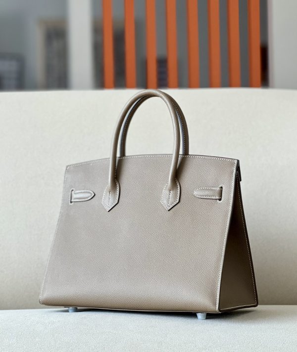 Birkin 30 Epsom Etoupe(18)  Palladium Hardware Sellier - Image 3