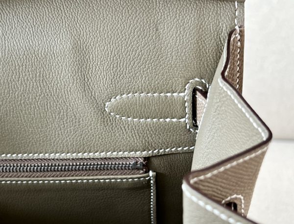 Birkin 30 Epsom Etoupe(18)  Palladium Hardware Sellier - Image 8