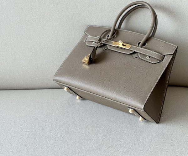 Birkin 30 Epsom Etoupe(18) Gold Hardware Sellier - Image 4