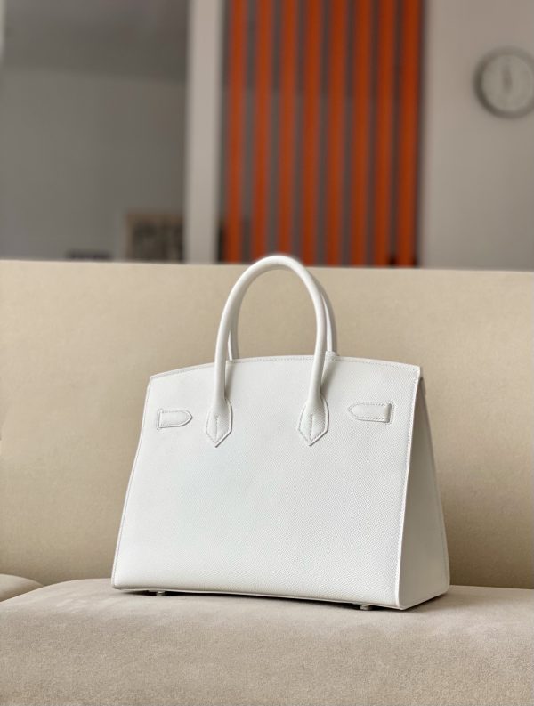 Birkin 30 Epsom Blanc (01) Palladium Hardware Sellier - Image 2