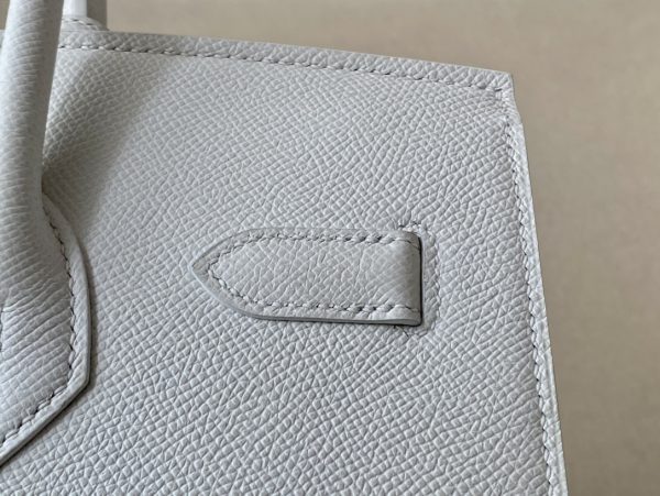 Birkin 30 Epsom Blanc (01) Palladium Hardware Sellier - Image 6