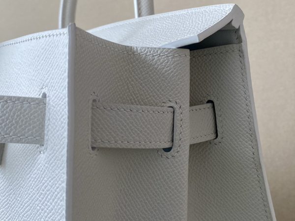 Birkin 30 Epsom Blanc (01) Palladium Hardware Sellier - Image 8