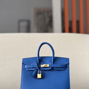 Birkin 25 Epsom Blue France(71) Gold Hardware Sellier