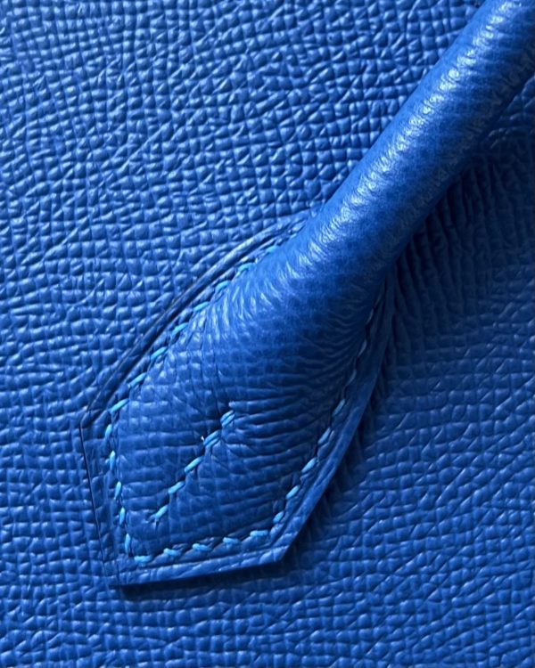 Birkin 25 Epsom Blue France(71) Gold Hardware Sellier - Image 8