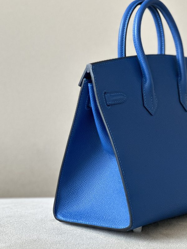 Birkin 30 Epsom Blue France(71) Palladium Hardware Sellier - Image 4