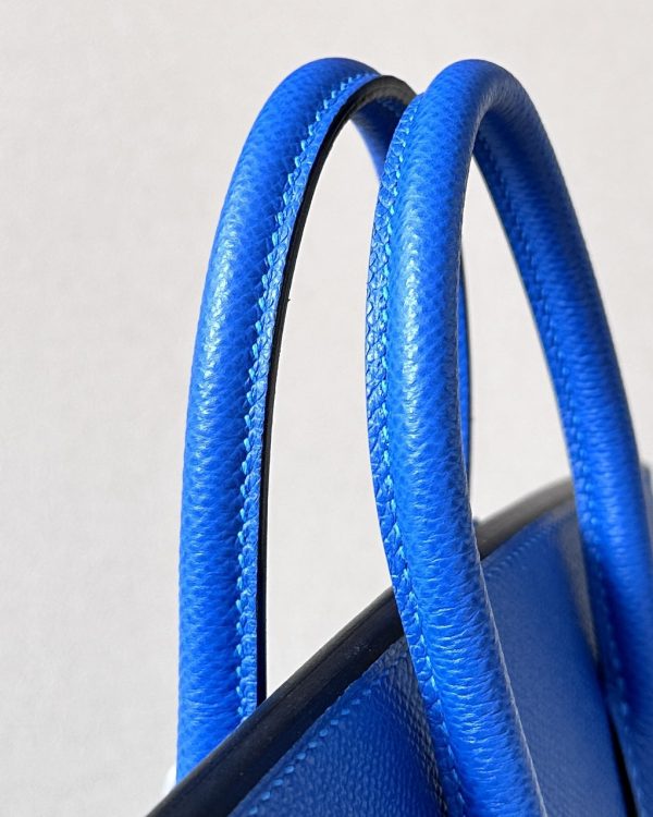 Birkin 30 Epsom Blue France(71) Palladium Hardware Sellier - Image 6
