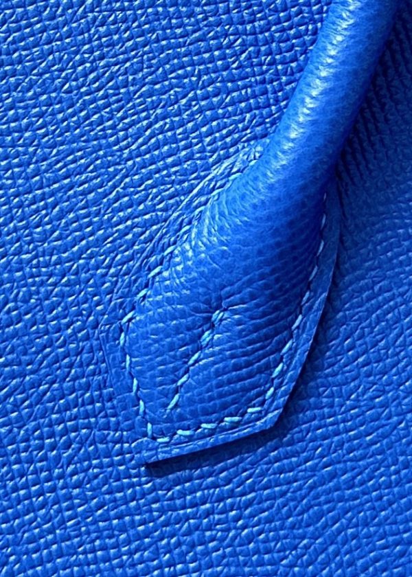 Birkin 30 Epsom Blue France(71) Palladium Hardware Sellier - Image 7