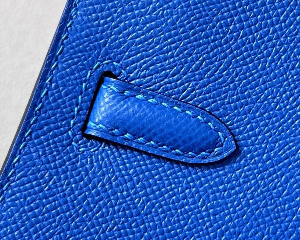 Birkin 30 Epsom Blue France(71) Palladium Hardware Sellier - Image 10