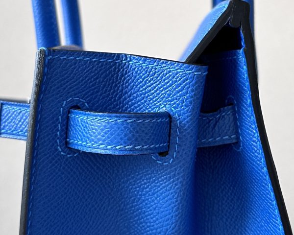 Birkin 30 Epsom Blue France(71) Palladium Hardware Sellier - Image 9