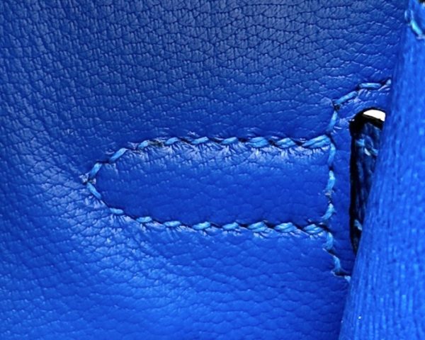Birkin 30 Epsom Blue France(71) Palladium Hardware Sellier - Image 8