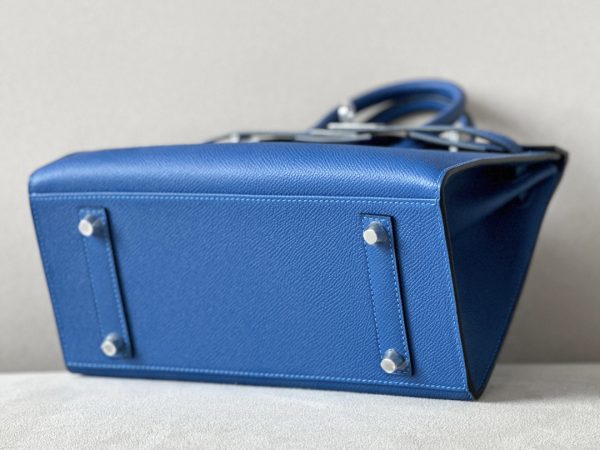 Birkin 30 Epsom Blue France(71) Palladium Hardware Sellier - Image 5