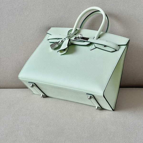 Birkin 25 Epsom Vert Fizz (0S) Palladium Hardware Sellier - Image 5