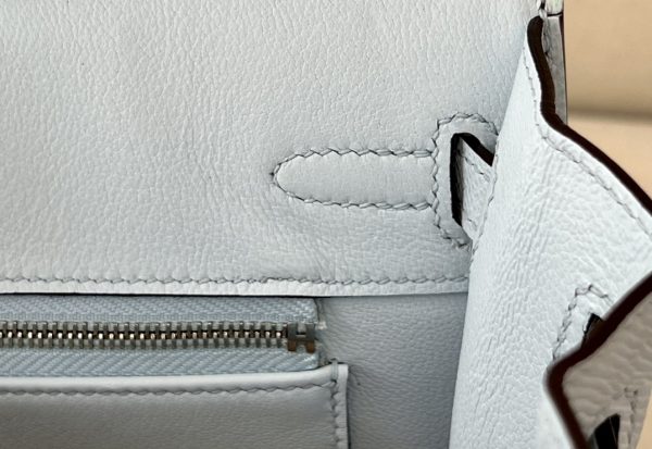 Birkin 25 Epsom Bleu Brume (T0) Palladium Hardware Sellier - Image 8
