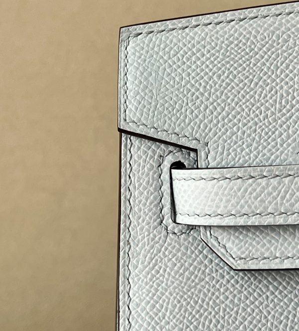 Birkin 25 Epsom Bleu Brume (T0) Palladium Hardware Sellier - Image 7