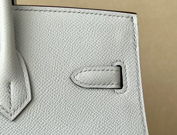 Birkin 25 Epsom Bleu Brume (T0) Palladium Hardware Sellier - Image 6