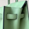 Birkin 25 Epsom Vert Criquet  (3I ) Palladium Hardware Sellier - Image 9