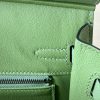 Birkin 25 Epsom Vert Criquet  (3I ) Palladium Hardware Sellier - Image 8