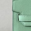 Birkin 25 Epsom Vert Criquet  (3I ) Palladium Hardware Sellier - Image 7