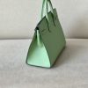 Birkin 25 Epsom Vert Criquet  (3I ) Palladium Hardware Sellier - Image 5