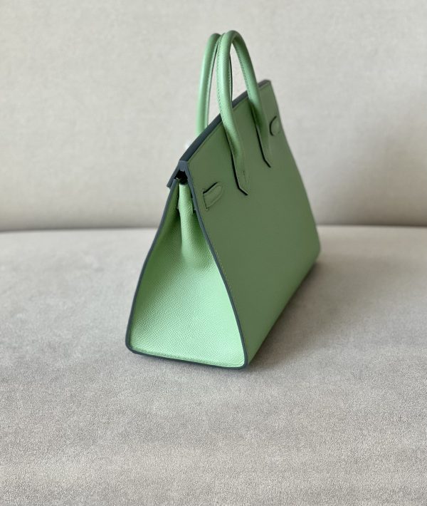 Birkin 25 Epsom Vert Criquet  (3I ) Palladium Hardware Sellier - Image 5