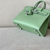 Birkin 25 Epsom Vert Criquet  (3I ) Palladium Hardware Sellier - Image 2