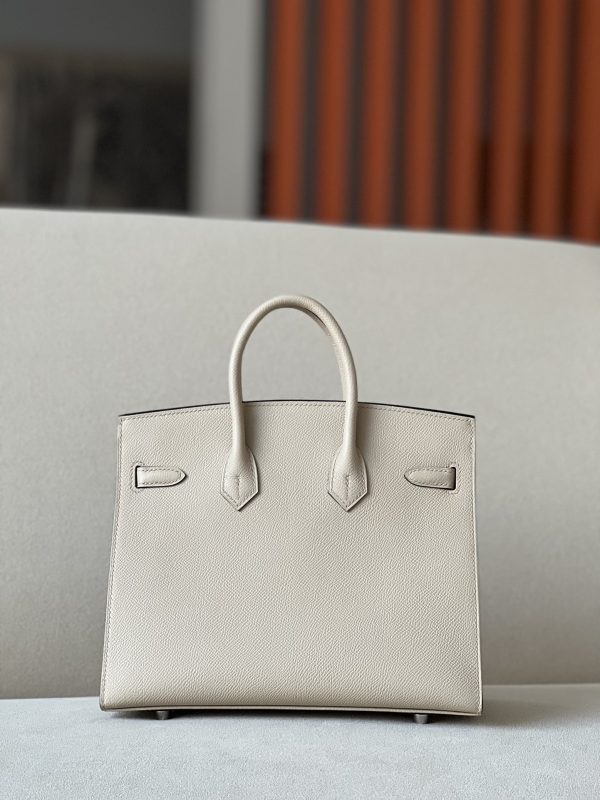 Birkin 25 Epsom Trench(S2) Palladium Hardware Sellier - Image 3