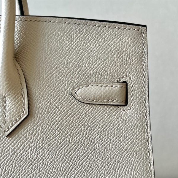 Birkin 25 Epsom Trench(S2) Palladium Hardware Sellier - Image 10