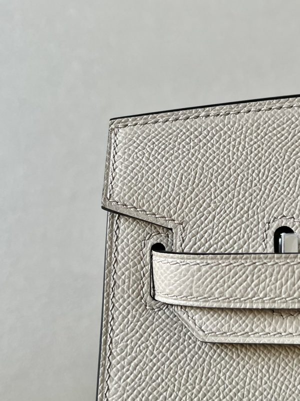 Birkin 25 Epsom Trench(S2) Palladium Hardware Sellier - Image 9