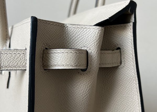 Birkin 25 Epsom Trench(S2) Palladium Hardware Sellier - Image 8