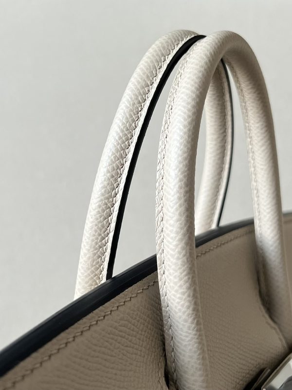 Birkin 25 Epsom Trench(S2) Palladium Hardware Sellier - Image 6