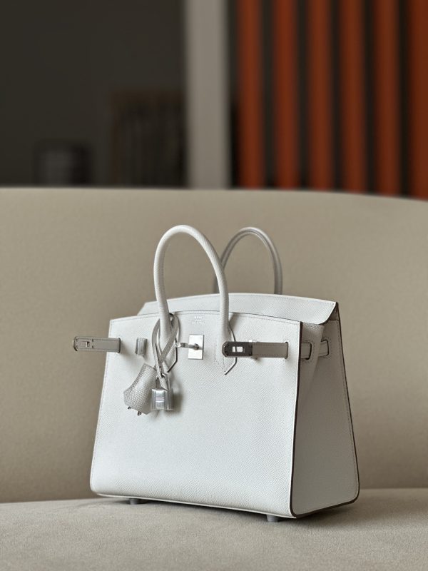 Birkin 25 Epsom Gris Pale(M4) Palladium Hardware Sellier - Image 2