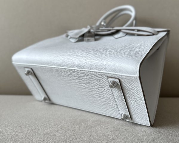 Birkin 25 Epsom Gris Pale(M4) Palladium Hardware Sellier - Image 4